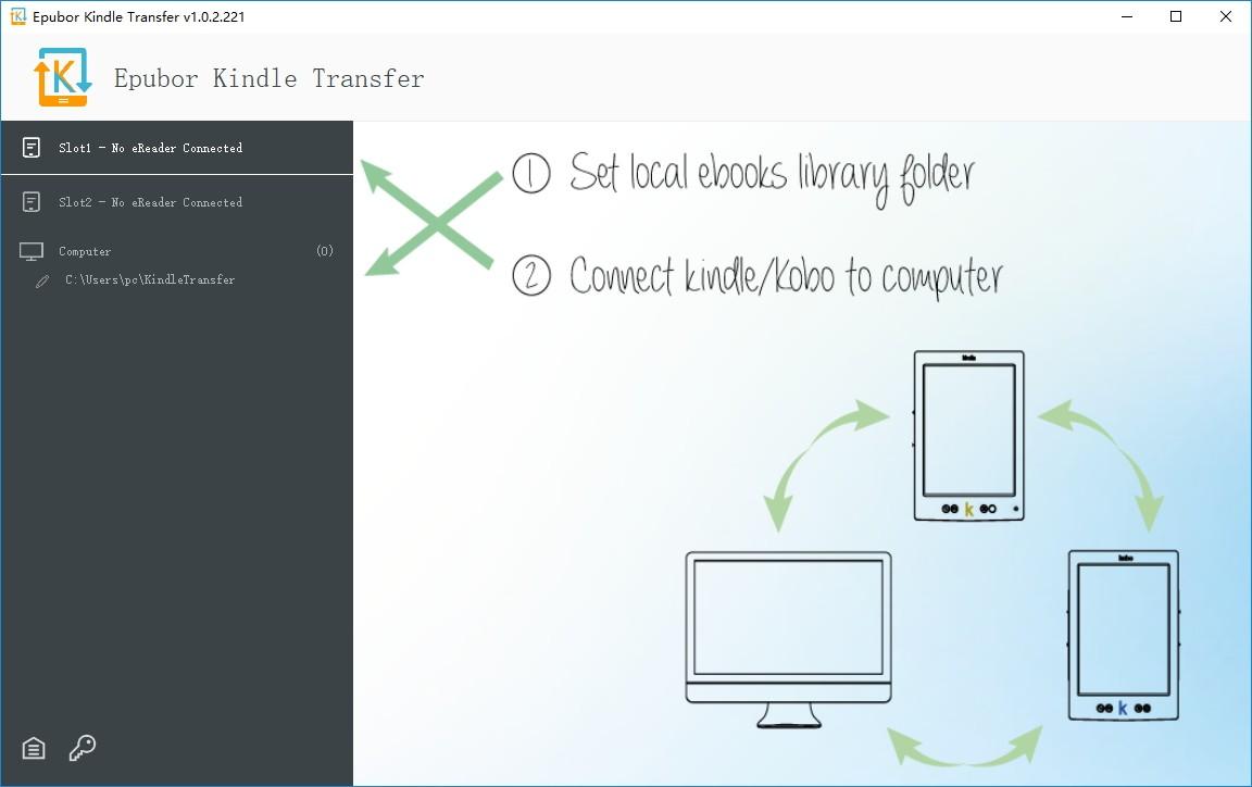 Epubor Kindle Transfer下载,电子书转移工具,数据转移,数据传输