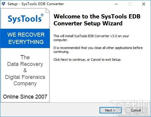 SysTools EDB Converter下载,EDB电子邮件转换器,翻译转换,邮件处理