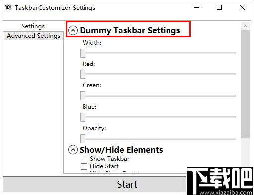 TaskbarCustomizer下载,任务栏,桌面工具