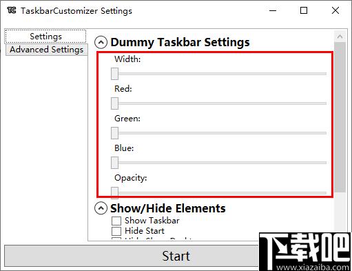 TaskbarCustomizer下载,任务栏,桌面工具