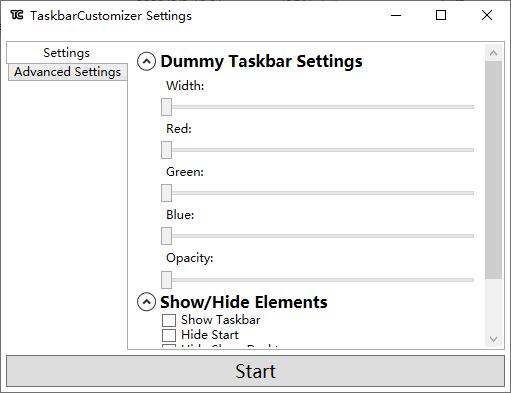 TaskbarCustomizer下载,任务栏,桌面工具