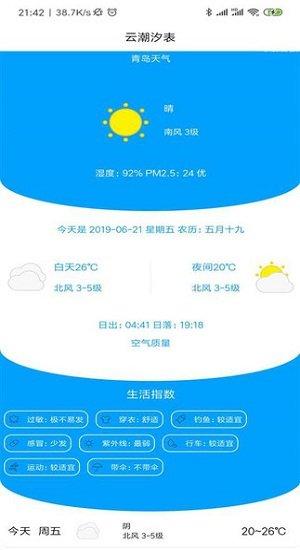 云潮汐表手机版下载,云潮汐表,潮汐预报,气象app
